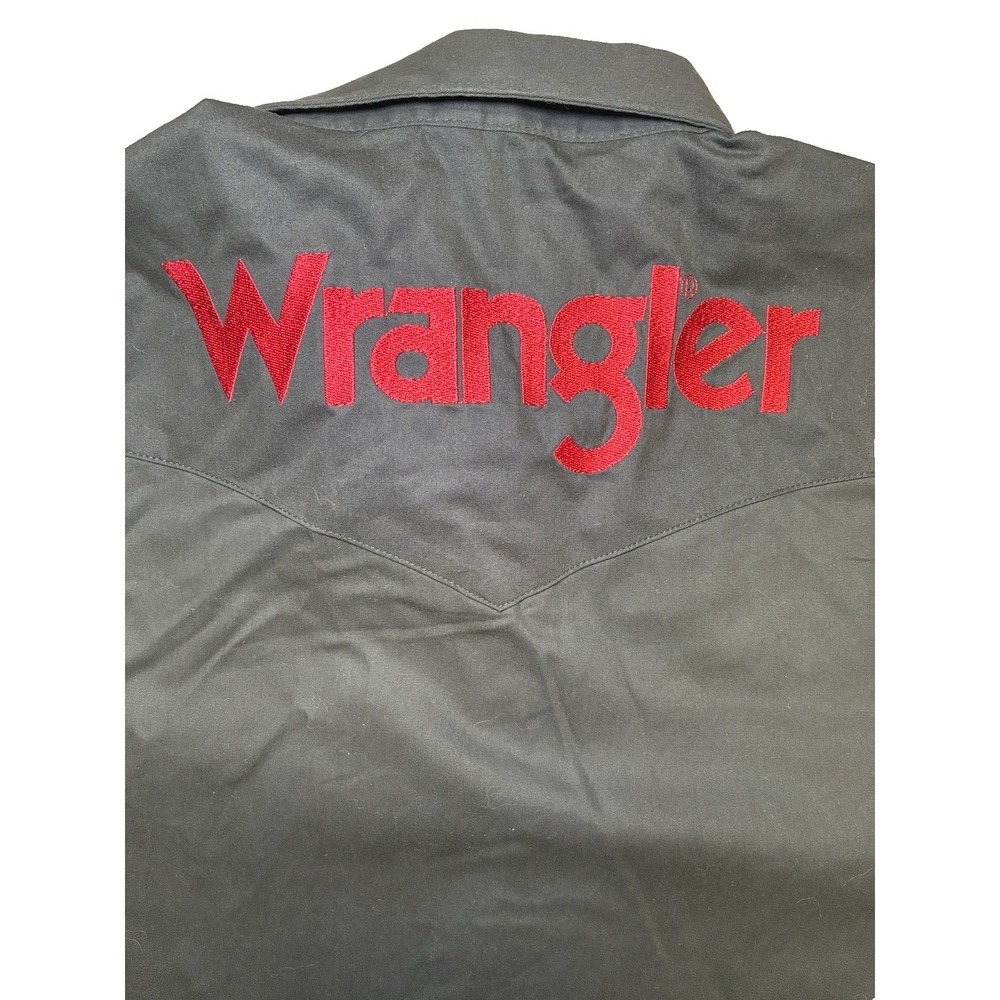 Wrangler Authentic Western Shirt . Mens Large, Black. Long Sleeve, BRAND NEW - Picture 10 of 10